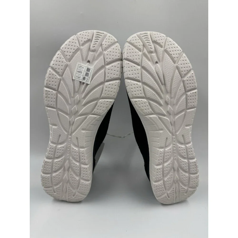 New Skechers Women Black Virtue Swift Fit Sneaker Hands Free Memory Foam 10